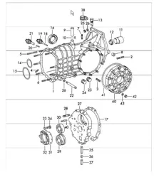 scatola cambio sportomatic TYP 925 per 911 TE/E/S e CARRERA 2.7 e 911 TK dal 1972 in poi