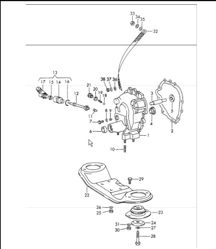 Transmission cover, transmission suspension for sportomatic TYP 925 for 911 T-E/E/S,  CARRERA 2.7 and 911T-K 1972 ONWARDS Transmission cover, transmission suspension for sportomatic TYP 925 for 911 T-E/E/S,  CARRERA 2.7 and 911T-K 1972 ONWARDS