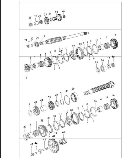Diagram 308-05 Porsche 991 (911) MK1 2012-2016 Transmission