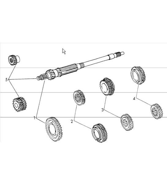 Diagram 308-10 Porsche Cayman 987C/981C (2005-2016) Transmission