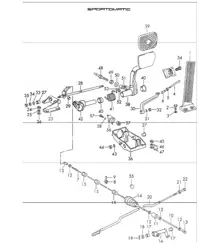 Pedals for Right-Hand Drive cars 911 1970-73 SPM