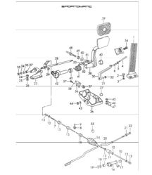 Pedals for Right-Hand Drive cars 911 1970-73 SPM Pedals for Right-Hand Drive cars 911 1970-73 SPM