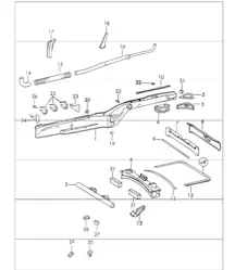 Rahmen Mitte hinten 911 1970-73