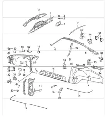 Interior panelling 911 1970-73  COUPE