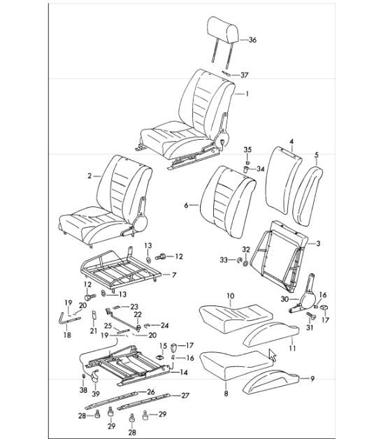 Diagram 808-10 Porsche Cayman S 3.4L 987C 2005-08 Body