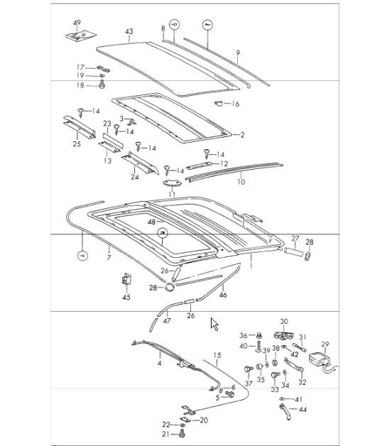 Diagram 811-00 Porsche Taycan (9J1) MK1 2020-2024 