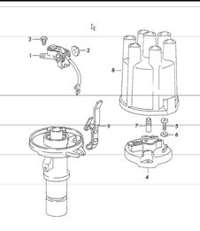 distributor - MARELLI - for 911T  UPTO 1971