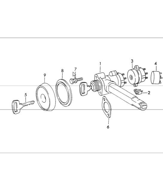 Diagram 903-00 Porsche 996 (911) (1997-2005) Electrical equipment