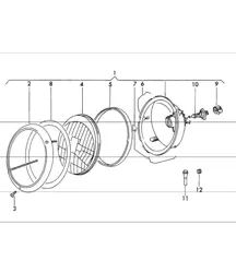 headlamp H 4 for 911 1972 onwards