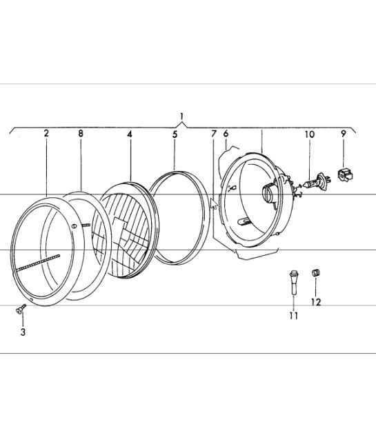 Diagram 905-05 Porsche Cayenne S 4.5L V8 2003>> Electrical equipment