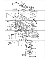 Kurbelgehäuse links 911 1974-77