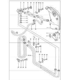 engine lubrication, radiator coil 911 1974-77 engine lubrication, radiator coil 911 1974-77