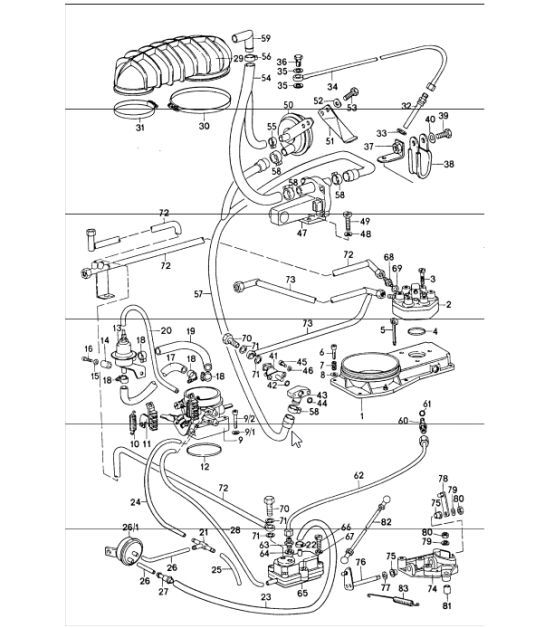 Diagram 107-05 Porsche Cayenne 92A (958) 2010-2017 Engine
