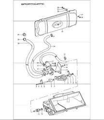 Vacuum system for clutch release 911 1974-77 SPM
