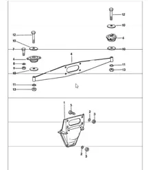 Motoraufhängung 911 1974-77