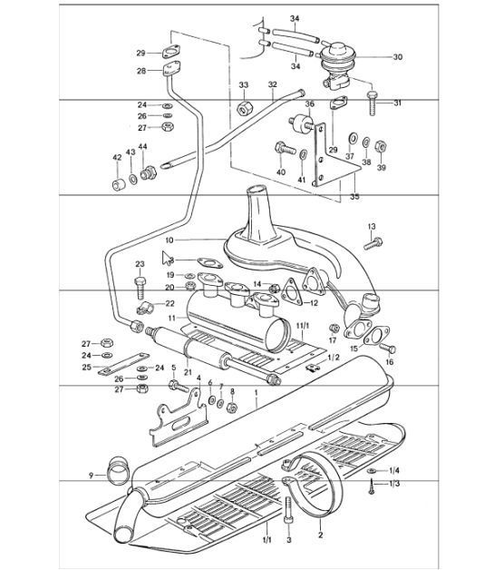 Diagram 202-20 Porsche 944 2.5L 8V 1982-87 