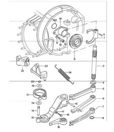 Clutch release 911 1974-77 Clutch release 911 1974-77