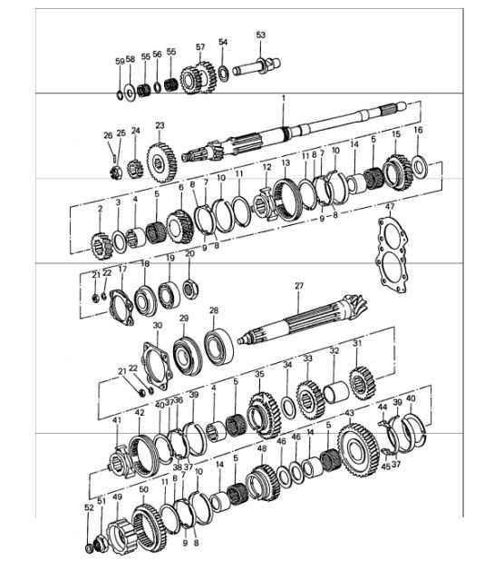 Diagram 303-15 Porsche Cayman S 3.4L 987C 2005-08 Transmission
