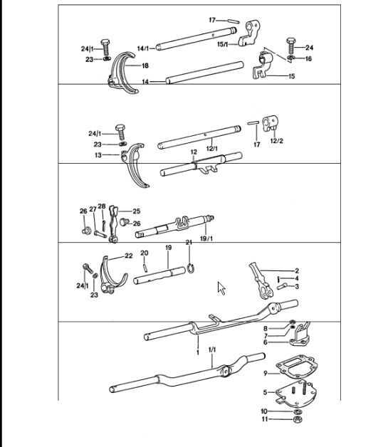 Diagram 304-00 Porsche 911 & 912 (1965-1989) Transmission