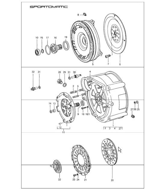 Diagram 307-05 Porsche Cayman 987C/981C (2005-2016) Transmission