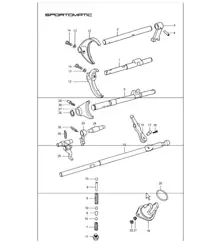 Shift Rods and Shift Forks 911 1974-77  SPM 925