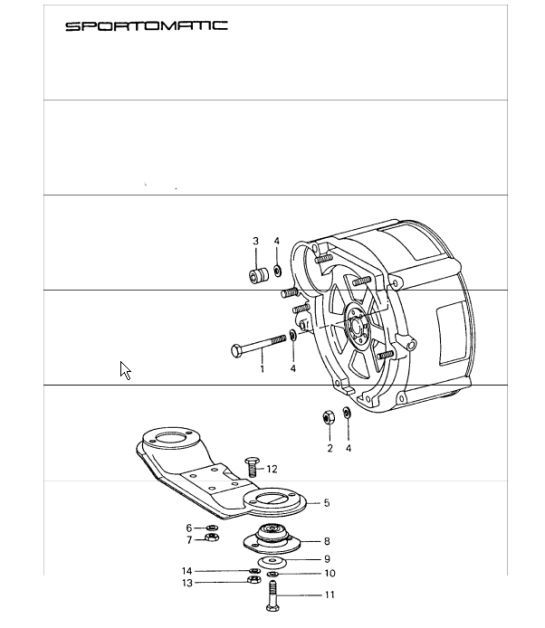 Diagram 312-00 Porsche 991 (911) MK1 2012-2016 Transmission
