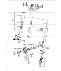 Shock Absorber Strut 911 1974-77