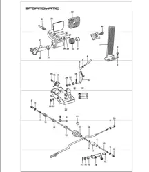 Pedals for Left-hand Drive Cars 911 1974-77 SPM
