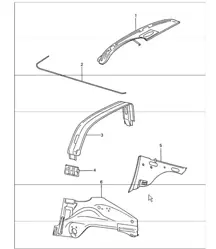 Interior panelling 911 1974-77 TARGA