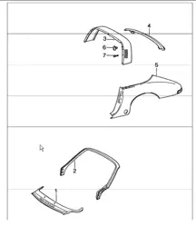 Rivestimento esterno (è necessario rielaborare) 911 1974-77 TARGA