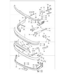 Bumper front 911 1974-77