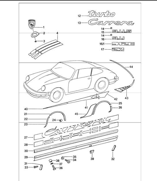 Diagram 810-00 Porsche Cayenne V6 3.6L Petrol 300Hp Body