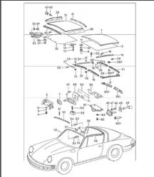 Soft top 911 1974-77 TARGA