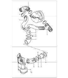 Heating complete, heater air duct - WEBASTO - 911 UPTO 1976 Heating complete, heater air duct - WEBASTO - 911 UPTO 1976