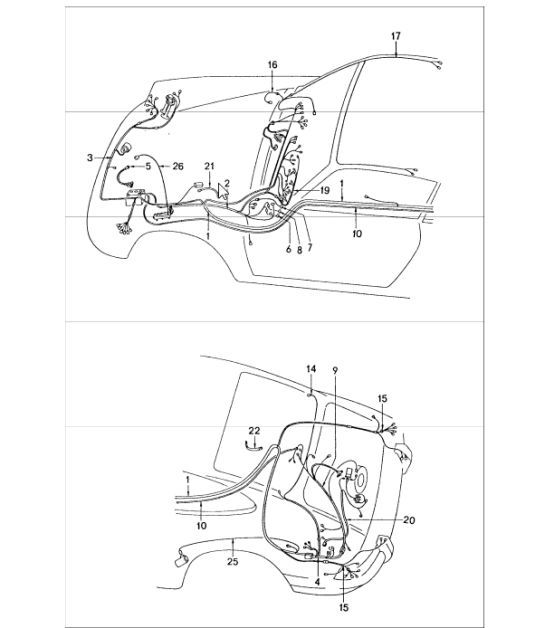 Diagram 902-20 Porsche 997 Carrera 2 3.6L 2005>> Electrical equipment