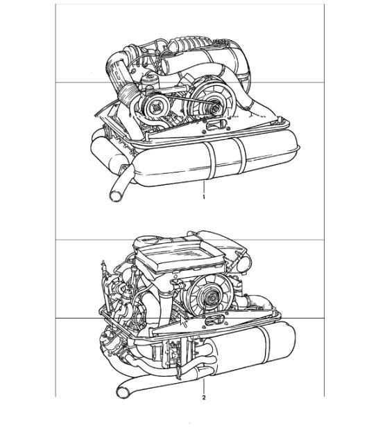 Diagram 101-00 Porsche Cayenne 9PA1 (957) 2007-2010 Engine