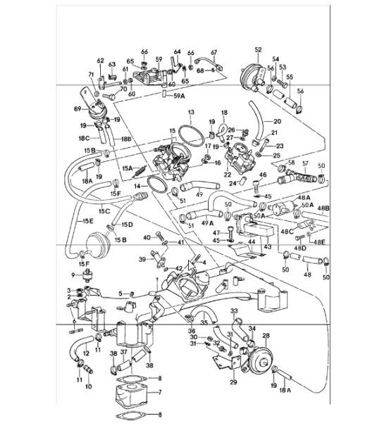 Diagram 107-20 Porsche Cayenne Turbo 4.5L 2003>> Engine