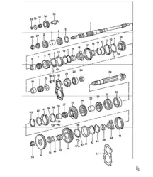Zahnräder und Wellen 4. Ganggetriebe - G 930/34 - 911 1978-83