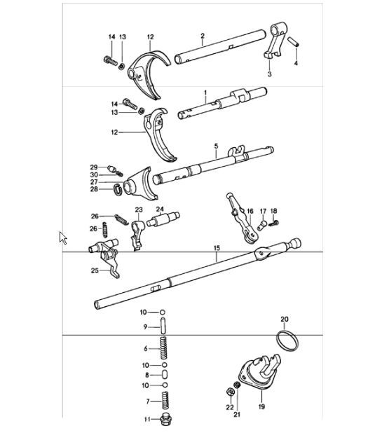 Diagram 310-00 Porsche Cayenne S V8 4.8L Petrol 400HP Transmission