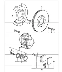 Scheibenbremse Vorderachse 911 SC 1978-83
