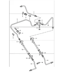 brake lines rear 911 1978-83