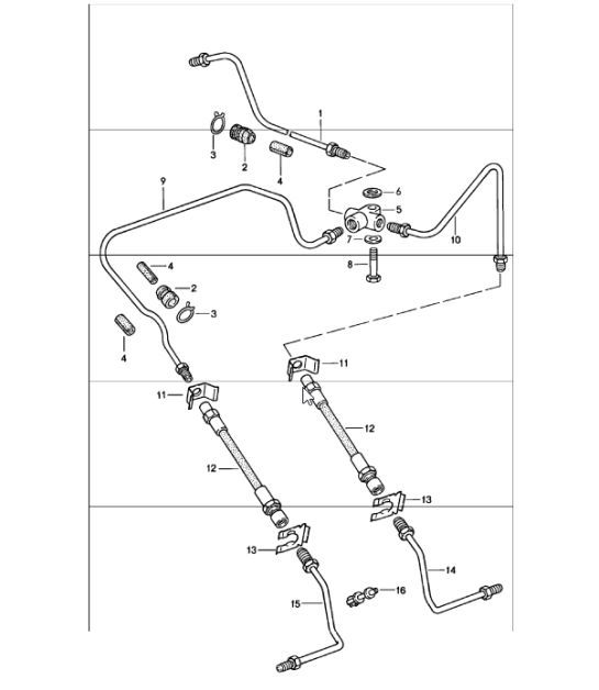 Diagram 604-10 Porsche 911 1978-1983 3.0L / SC Wheels, Brakes