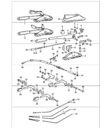 parking-brake lever, actuating lever for heating 911 1978-83 parking-brake lever, actuating lever for heating 911 1978-83