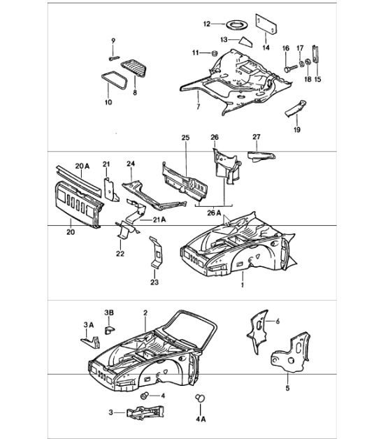 Diagram 801-05 Porsche 996 C2 3.6L 09/01-2005 Body