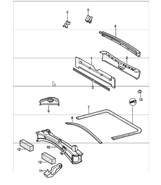 Diagram 801-15 Porsche 996 GT2 2001-05 Body