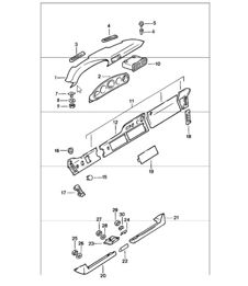 dashboard with installation parts 911 1978-83 dashboard with installation parts 911 1978-83