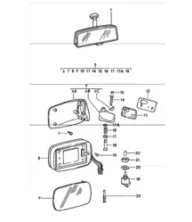 Rückspiegel, Außenspiegel 911 1978-83