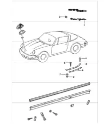 accessori decorativi 911 TARGA 1978-83
