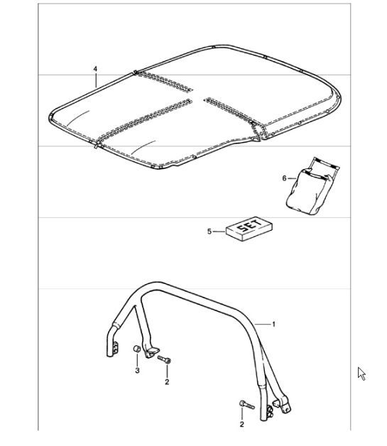 Diagram 811-11 Porsche 911 & 912 (1965-1989) Body
