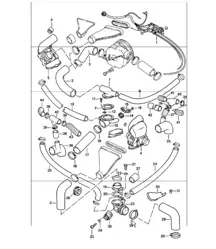 Kühlluftkanal, Bedienschalter 911 1978-83